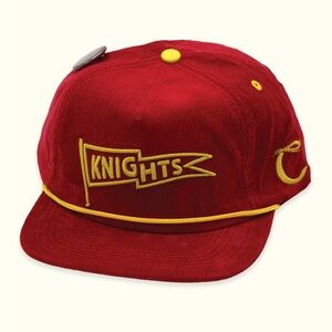 Corvallis Knights Red and Yellow Corduroy baseball cap new without tags‎ OS